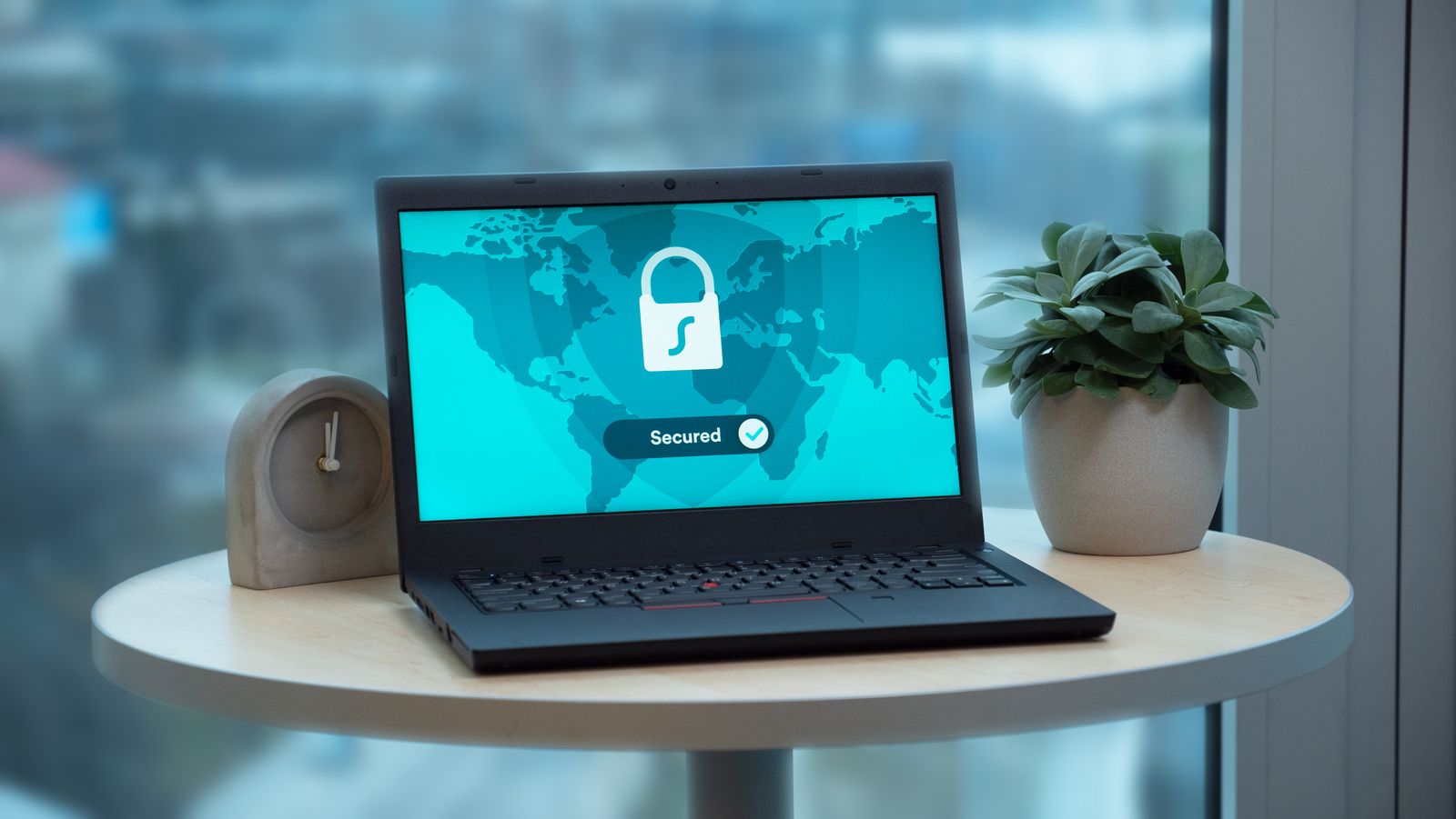 Ilustrasi keamanan laptop